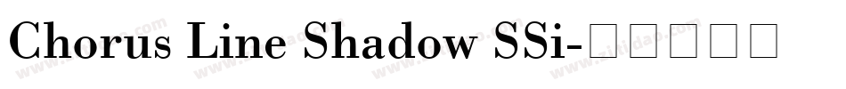Chorus Line Shadow SSi字体转换
